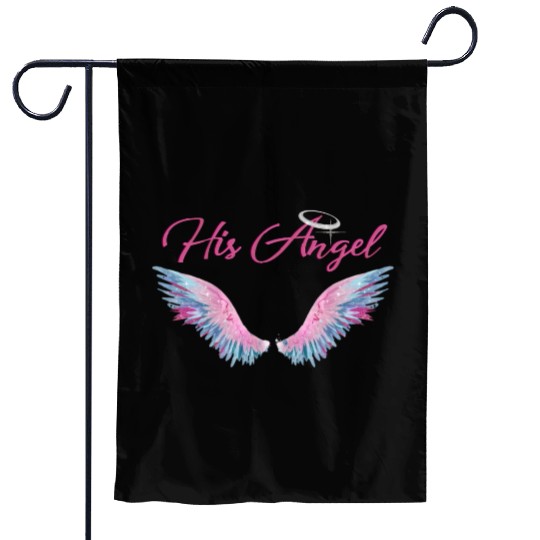 His Angel Garden Flags