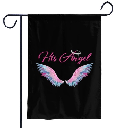 His Angel Garden Flags
