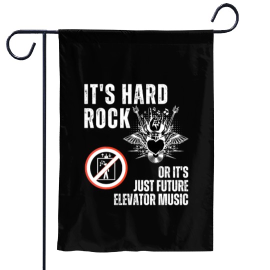 Hard Rock or Future Elevator Music Garden Flags