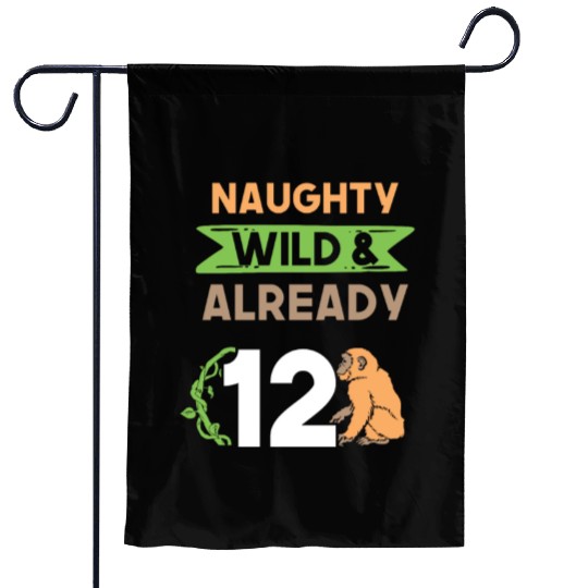 Gift 12 years birthday girl boy Ape Monkey Garden Flags
