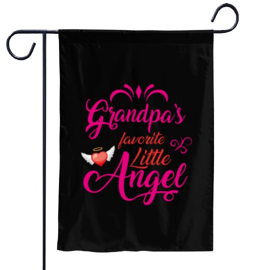 Grandpa's Favorite Little Angel Garden Flags