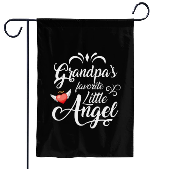 Grandpa's Favorite Little Angel Garden Flags