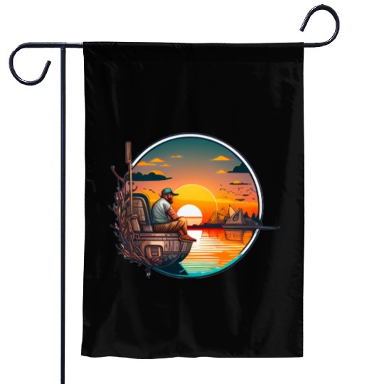 Peaceful Fishing Garden Flags