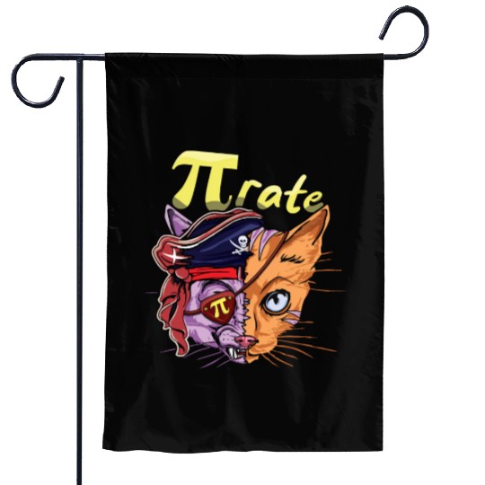 Pi Pirate Cat Math Holiday Mathematics Pi Day Garden Flags