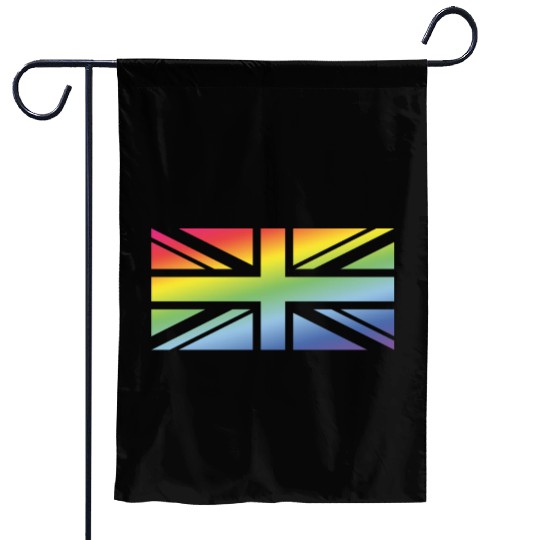 Union Jack / Rainbow Flag (Great Britain / UK) Garden Flags