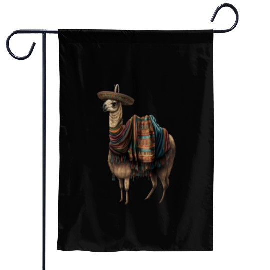 Cute Llama Animal Lovers Mexican Llama Mexican Garden Flags
