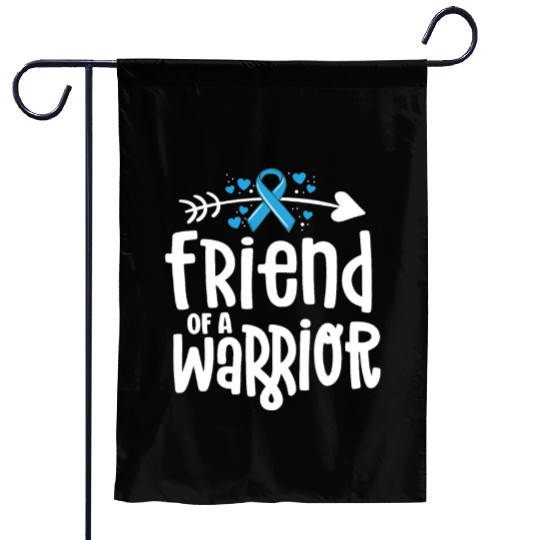 Friend Of A Warrior Support Team Prostate Cancer Garden Flags