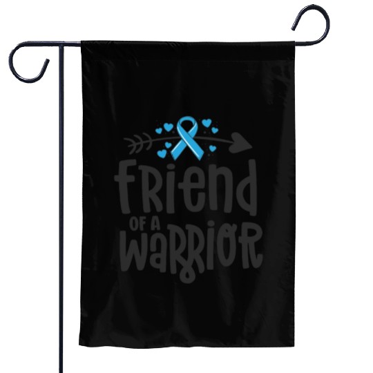 Friend Of A Warrior Support Team Prostate Cancer Garden Flags