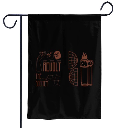 Revolt the Society Garden Flags