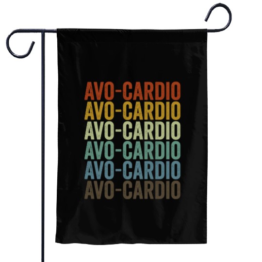 Avo-cardio Vegan Vegetable Lover Plant Based Diet Garden Flags