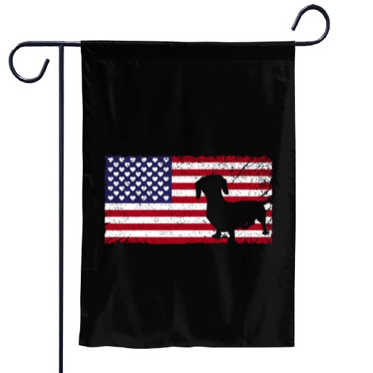 Dachshund Gift Dixie Wiener Doxie Dackel Garden Flags