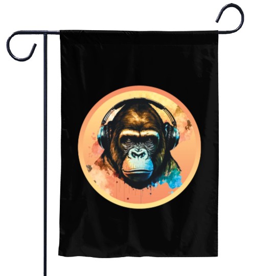 Gorilla DJ Beat Garden Flags