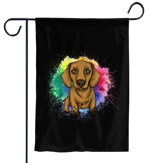 Dachshund Gift Dixie Wiener Doxie Dackel Garden Flags