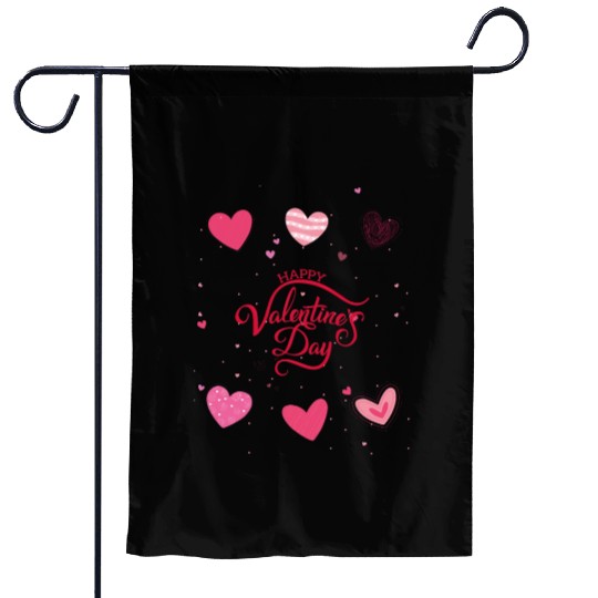 Heart-filled happiness, Happy Valentine's Day Garden Flags