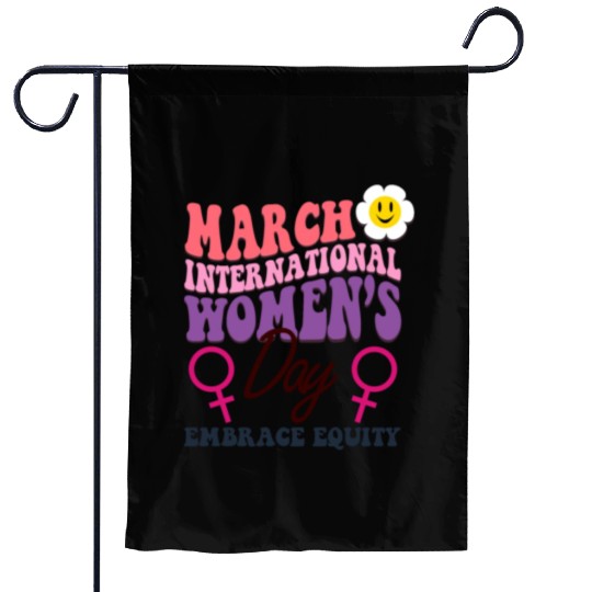 International Women's Day 2023 Theme Embrace Equit Garden Flags