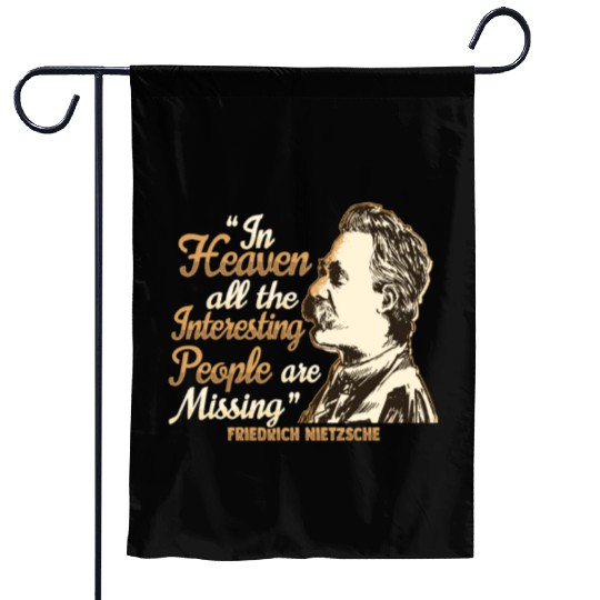 Nietzsche Quote Design for a Philosophy Student Garden Flags