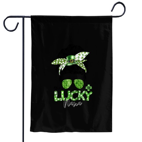 One Lucky Nana Matching Family St Patricks Day Garden Flags