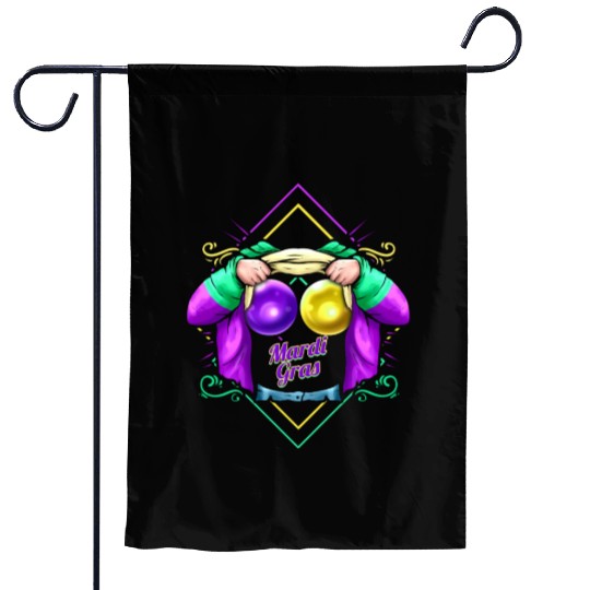 Beads Costume for Mardi Gras Garden Flags