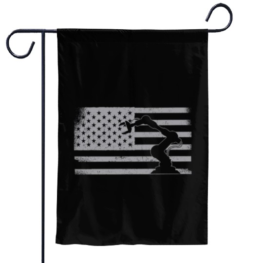 Robot Robotics Engineer American Garden Flags