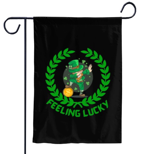 St Patricks day special feeling lucky Garden Flags