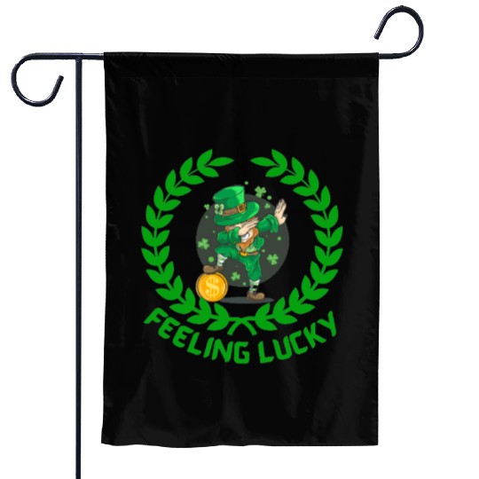 St Patricks day special feeling lucky Garden Flags
