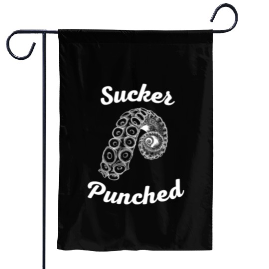 Octopus Sucker Punched Garden Flags