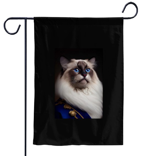 Birman Cat Breed Portrait Royal Renaissance Animal Garden Flags