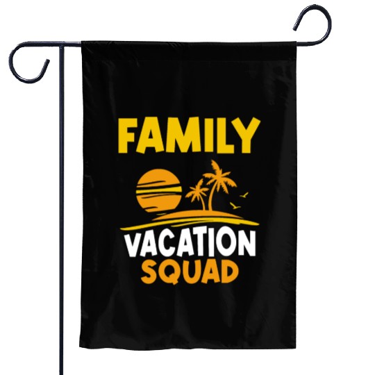 Family Vacation Squad Relatives Travel Holidays Garden Flags