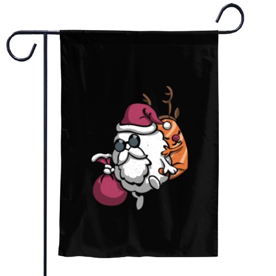 Sushi Santa - Christmas Santa Claus Garden Flags