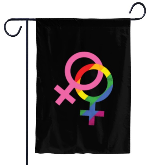 Lesbian Two Women LGBT homosexual Garden Flags