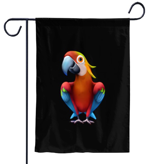 Macaw Garden Flags