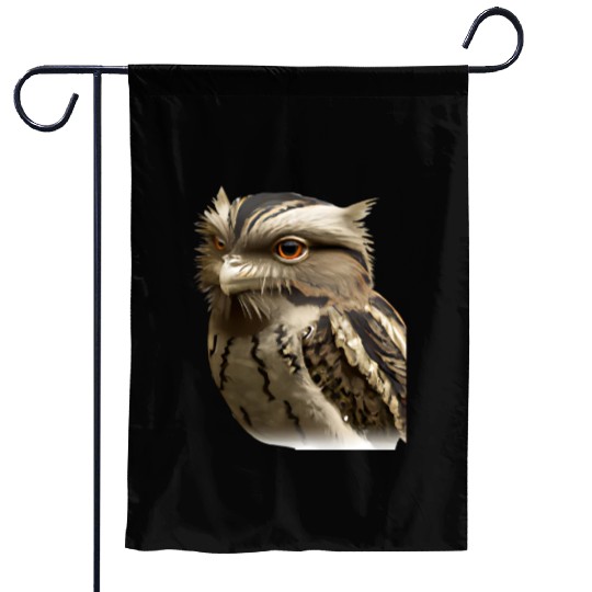 potoo ghost bird 3 Garden Flags