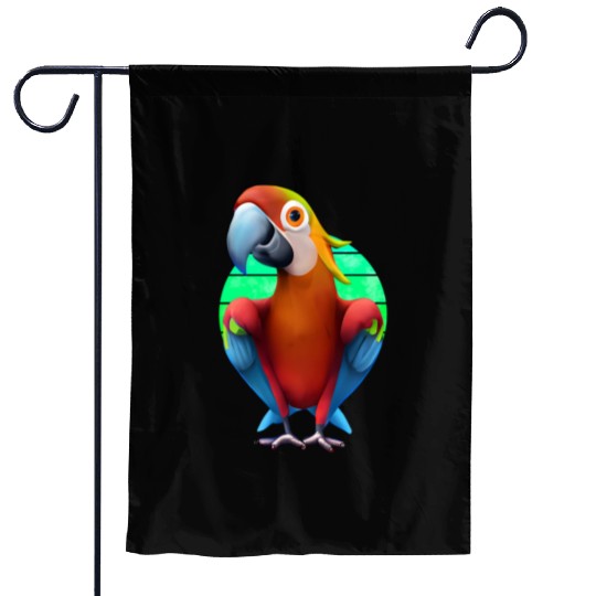 Macaw Garden Flags