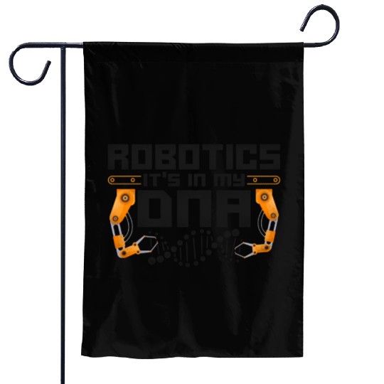 Robot Robotics Engineer Vintage Garden Flags