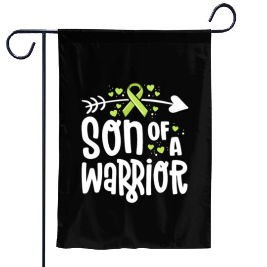 Son Of A Warrior Lymphoma Cancer Awareness Family Garden Flags