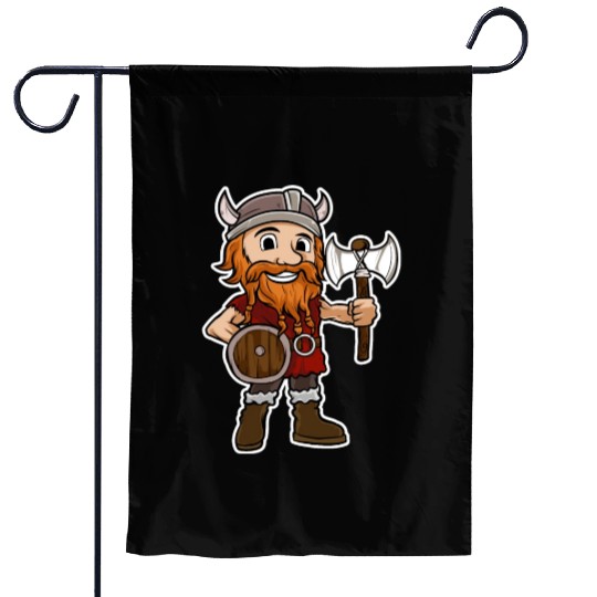 Viking Warrior Valhalla Norman Odin Axe Garden Flags