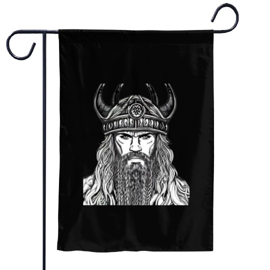 Viking Warrior Valhalla Norman Odin Garden Flags