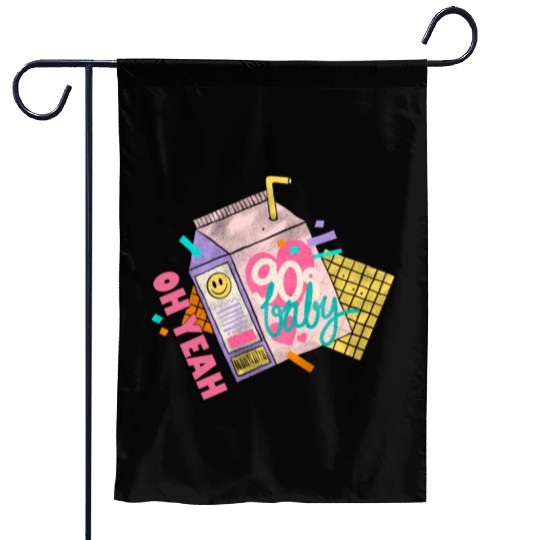 OH YEAH 90s BABY Garden Flags
