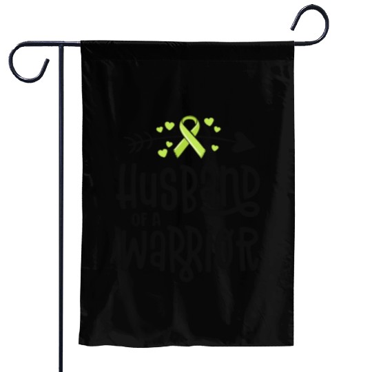 Husband Of A Warrior Lymphoma Cancer Awareness Garden Flags