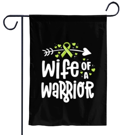 Wife Of A Warrior Lymphoma Cancer Awareness Garden Flags