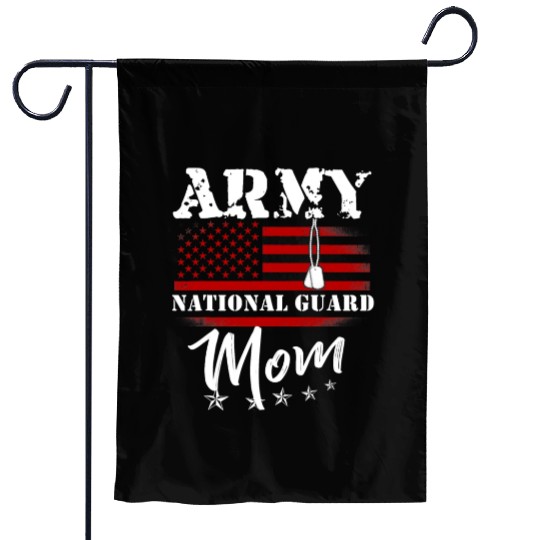 Proud Army National Guard Mom US Flag Tees US Mili Garden Flags