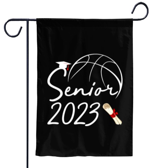 Graduate Senior Class 2023 Graduation Basketball Garden Flags