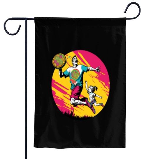 Ultimate Frisbee Retirement Appreciation Pop Art Garden Flags