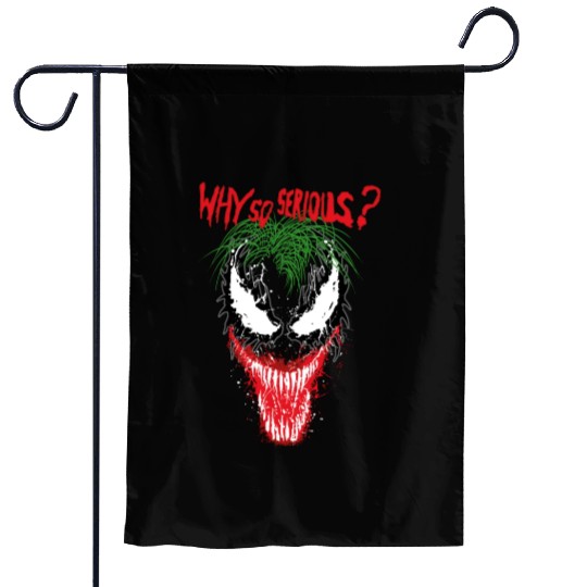 The V.e.n.o.m Joker Symbiosis Why So Serious? Garden Flags