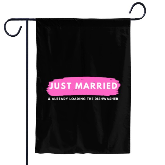 Just Married Garden Flags