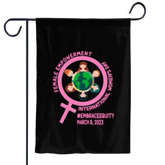 International Women's Day: Empowerment Embrace Equ Garden Flags