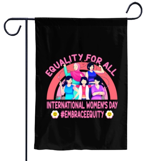 Happy International Women's Day: Embrace Equity Garden Flags