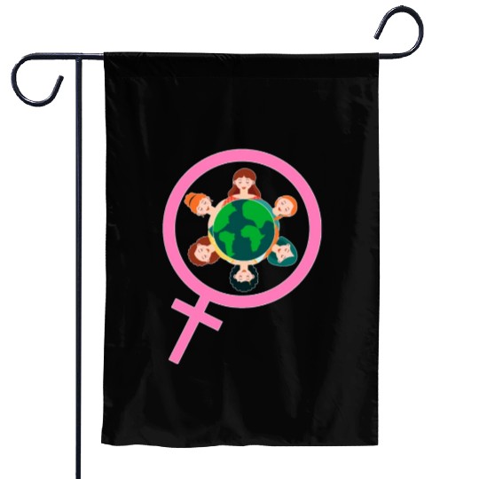 International Women's Day Embrace Equity Garden Flags
