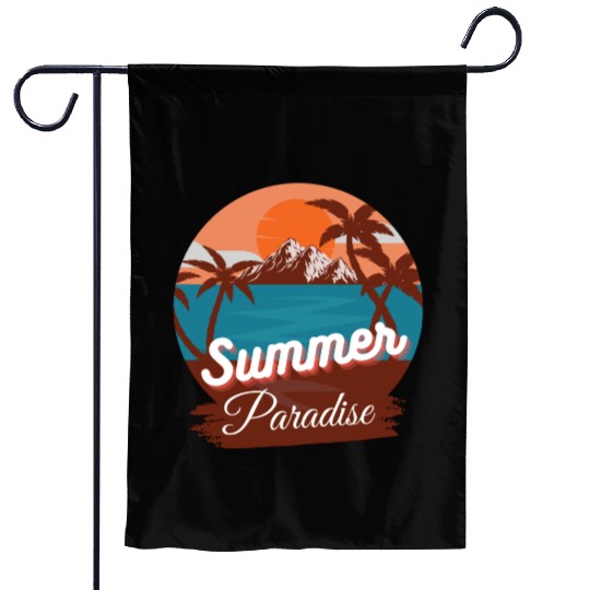 Summer paradise Garden Flags