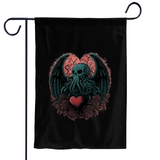 For the Love of Cthulhu Garden Flags